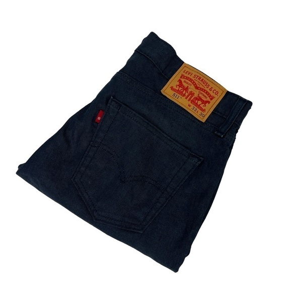 Levi’s Strauss 511 Men’s Lightweight Blue Jeans Sz W33”/L30” Distressed Pockets - Picture 4 of 10